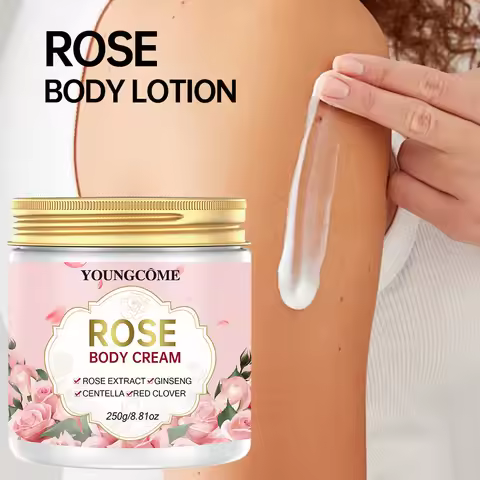 Rose Lotion For Women Rose Scented Vitamin C Body Lotion Cream Anti Aging Vitamin E Moisturizer Body