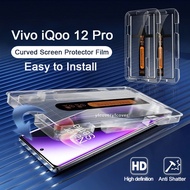 Glass Film for Vivo iQOO 12 Pro Screen Protector For Vivo iQoo 12 11 10 9 8 Z7 Pro Dust Free Install