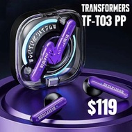 全新✅ Transformers TF-T03 變形金剛真無線藍牙耳機 Decepticon 狂派 紫色 降噪ENC Bluetooth 5.3 wireless earphones earbuds 