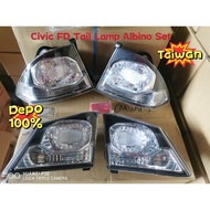 DEPO HONDA CIVIC FD FD1 FD2 FD2R TAIL LAMP ALBINO PUTIH CLEAR/FD2 REAR LIGHT LIGHTS / JDM / TYPE R /
