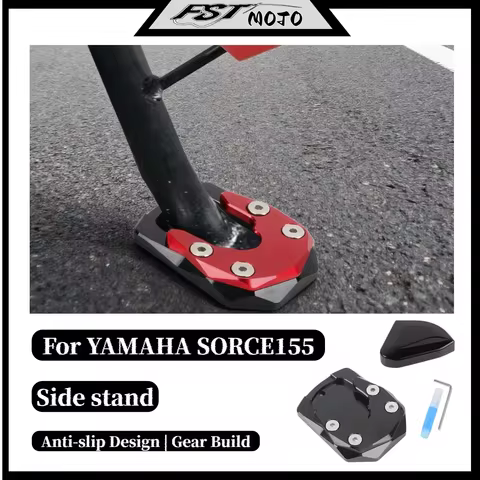 For Yamaha FORCE 155 SMAX 155 LINHAI 175 Side Stand Enlarger Pad Modification Accessories