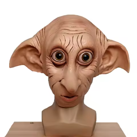 Anime Dobby Masks Cosplay Costume Latex Mask Halloween Masquerade Party Carnival Prop