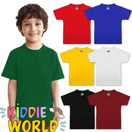 Plain KIDS T-Shirt 100% Cotton Unisex / Baju Kosong Kanak Kanak (1Y-12Y)