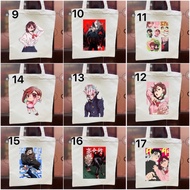 Dandadan Ayase Momo,Takakura Ken picture bag / Dandadan Ayase Momo,Takakura Ken woven Anime tote bag