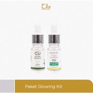 Paket bye acne essence + bye oily skin ella skin care serum kinclong daily glowing kit