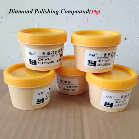 50g Diamond Polishing Compound W0.18~W60 Micro Abrasive Paste for Polishing Metal Mold Jade Ceramics