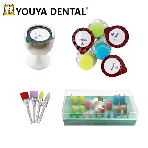 Dental Tooth Polishing Paste Teeth Whitening Polisher Dental Prophy Paste Prophylaxis Brushes Dentis