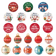 【Xmas New Design】Christmas Stickers Merry Christmas and Happy New Year Tag Baked Packaging Gift Decoration Label for Christmas New Year