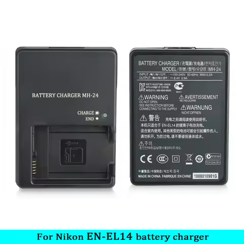EN-EL14 ENEL14 Camera Battery Charger replace MH-24 MH24 For Nikon D5600 D5500 D5300 D5200 D5100 P71