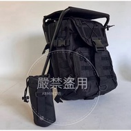 Ghost Shadow Black Bench Backpack➕ Water Bottle Bag Set Version Stool Backpack Chair Backpack Backpa
