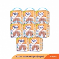 P.Love Value Adult Diaper Tape M Size 10pcs - 8 packs