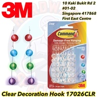 3M Command Clear Decorating Hooks Clips 17026CLR