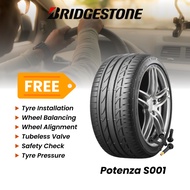 NEW TYRE 185/55R15 POTENZA S001 BRIDGESTONE  (WITH INSTALLATION)