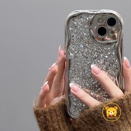 Luxury Shiny Phone Case For Realme 11 10 Pro Plus 8 5G 8S 7 5G Q3 Q3i V15 V5 V20  Q2 GT Neo3 Neo 3T GT5 Pro Neo2 Q5 Pro Casing New Silver Glitter Soft Shell Curved Edge Case Cover