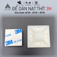 Drawstring base, 3M sticker to fix plastic strips, (good quality), TM-20 (20x20mm)/TM-25(25x25mm)