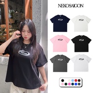 NEKOSG Men's and Women's boxy T-shirt Cotton 250GSM, 2c form, cool round neck BOXY01