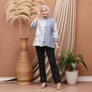 \\TERLARIS// Batik Wanita Modern Lengan Panjang Blouse Batik Mega