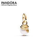 Pandora Snake 14k gold-plated mini dangle