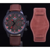 JAM TANGAN PRIA SWISS NAVY 8943 TALI KULIT ORIGINAL