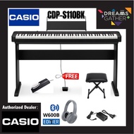Casio CDP-S110 88-key Digital Piano with Edifier W600BT Headphone - Full Set (CDPS110 / CDP S110 / C