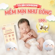 [6 BACKS + GIFT] SOMSOMI Diapers with Korean Technology, 5 Times More Absorbent, 12-Hour Spill-Proof