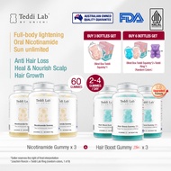 【Official】【6 pcs】Unichi Nicotinamide Teddi Lab Gummy 180 Gummies Rose Hydrolysed Marine Collagen/Hai