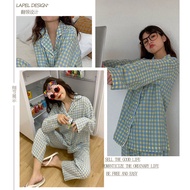 McJoden - JESSICA Long Sleeve Pajamas Sleepwear Set Baju Tidur Wanita Pyjamas Perempuan
