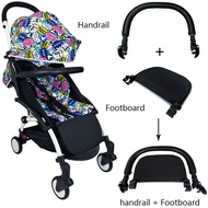 Baby Stroller Footboard & Leather Bumper Bar & Handrest Baby Stroller Accessories Fit Yoyo Yoya YuYu