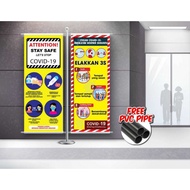 BUNTING BANNER COVID-19 3S [BUNTING COVID MURAH]