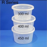 Thinwall Round UK 300ml / PLASTIC BOWL 300 ML / FOOD CONTAINER @25pcs