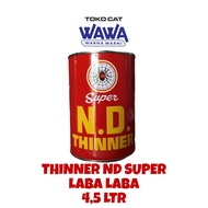 Thinner tiner ND Super Laba Laba Pengencer cat duco epoxy cat dasar 4.5liter glos dan cepat kering