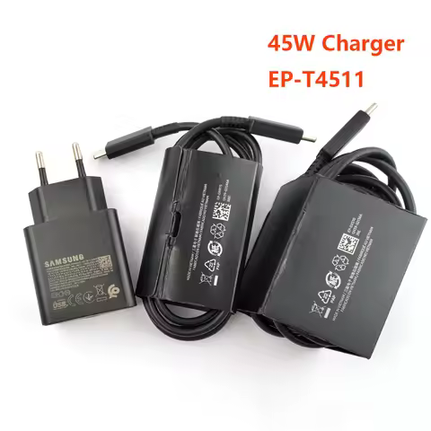 Original Samsung 45W PD Charger EP-T4511 Super Fast Charge For Galaxy S25 S24 Ultra A56 A55 C55 M55 