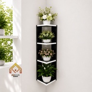 MINIMALIST WALL SHELF CORNER SHELF CODE RKA017 - WALL DISPLAY SHELF NUMBER 017