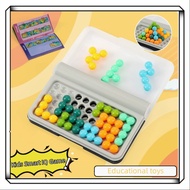 Kids Smart IQ Game 120 Challenges 2D Bead IQ Puzzler Puzzle Logic Board Educational Toy