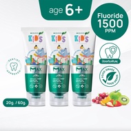 (แพ็ค 3) Dentiste’ Kids Toothpaste Mixed Fruit Flavor (Max-Dry Brushing) 60 g. ยาสีฟันสำหรับเด็กอายุ