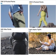 🐧山と道 yamatomichi DW 5-Pocket Pants Men, DW 5-Pocket Pants Women, AW Hike Pants Unisex, Light Alpha T