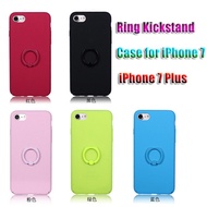 Ring Kickstand Ultra-thin Slim Cover Case for Apple iPhone 7 iPhone 7 Plus Casing