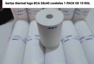 Kertas Struk Thermal logo BCA ukuran 58mm x 40 mm