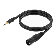 3.5mm to XLR Cable Adapter Balanced 1/8 Inch Mini Jack TRS Stereo to 3Pin XLR Male Microphone Audio