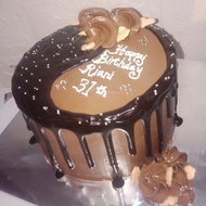 cake siram coklat / cake ultah