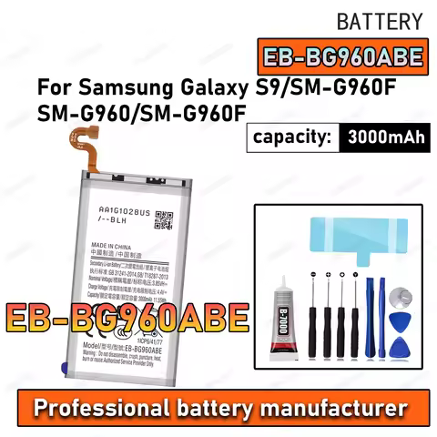 100% New Zero Cycle EB-BG960ABE Battery For Samsung Galaxy S9/SM-G960F/SM-G960 Phone Replacement Bat