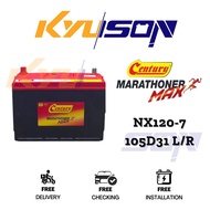 NX120-7 105D31L 105D31R Century Marathoner Max Car Battery Bateri Kereta | Hilux Dmax Ford Ranger Pa