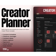 Creator Brain Planner Notion Tamplate Premium | Buat Konten Lebih Konsisten dan Senang