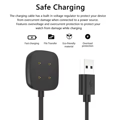 1/2pcs Charging Cable Replacement 50/100cm USB Magnetic Charger Watch Accessories Charger Cradle Doc