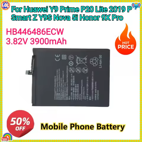 For Huawei Y9 Prime P20 Lite 2019 P Smart Z Y9S Nova 5i Honor 9X Pro Replacement Mobile Phone Batter