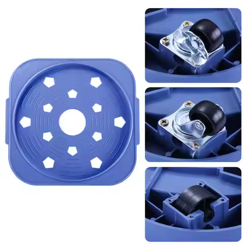 5 Gallon Bucket Trolley 5 Gallon Rotating Wide Anti-Slip Bucket Mover Rolling Trolley for Detailing 