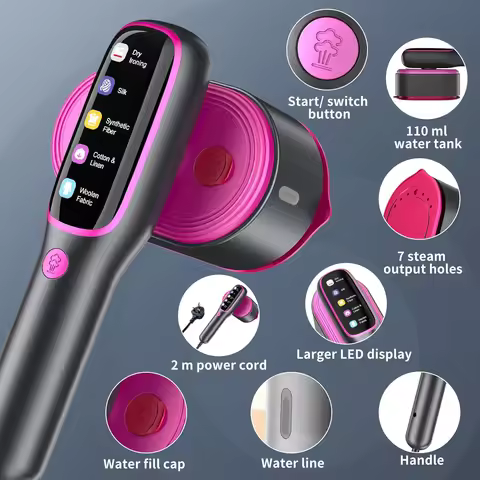 New Model Professional Handheld Garment Steamer 1200W Fast Heating Portable Clothes Fabric Steamer I