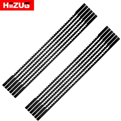 12pcs 130mm/5inch Scroll Saw Blade Pin End 10TPI/15TPI/18TPI/24TPI for Wen Rikon 10-600VS Grizzly Dr