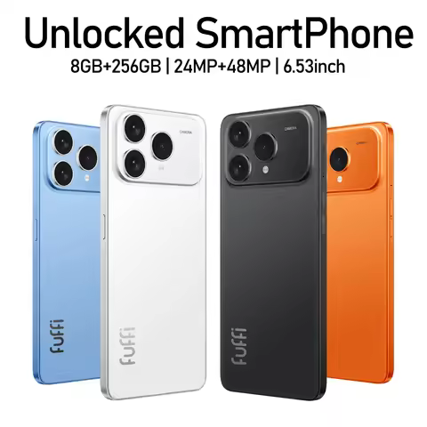 FUFFI M17 Pro Smartphone Unlocked 4G | 6.53" HD, 8+256GB, 4000mAh battery, 48MP Camera, Fast Chargin