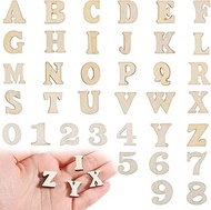 Pack of 204 Wooden Letters and Wooden Numbers 15 mm Letters Wooden Numbers Wooden Letters for Crafts